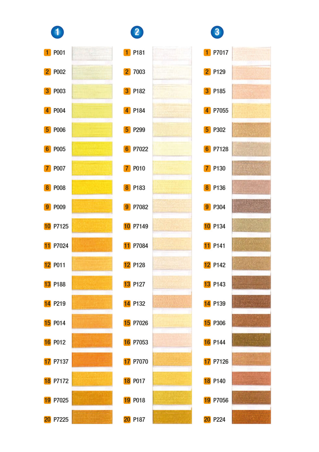 Nuancier Royal Polyester